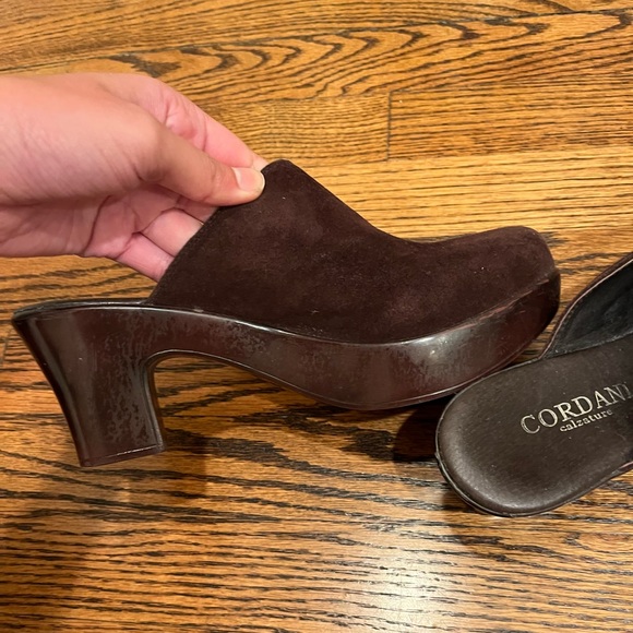 Cordani Suede Clogs Size 39 - Picture 3 of 6